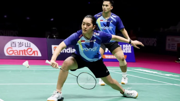 Kalah dari Unggulan 1, Amri/Nita Bawa Pulang Medali Perunggu Kejuaraan Dunia BWF