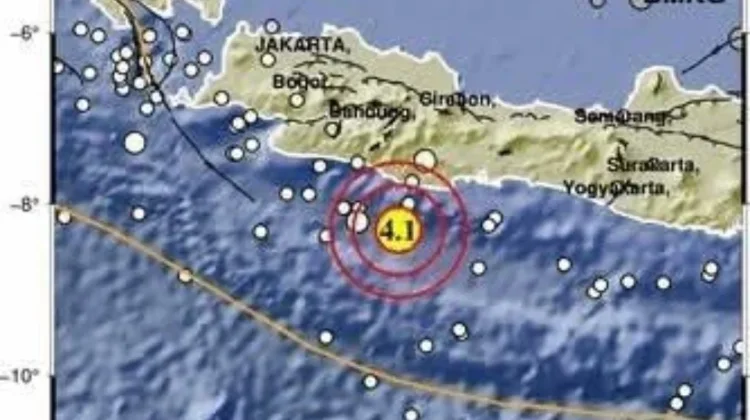 Gempa M4,1 Guncang Pangandaran, Terasa hingga Cianjur Selatan