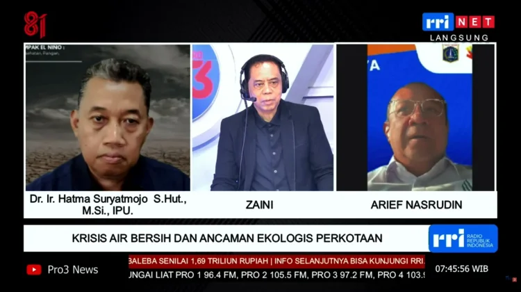 Peneliti Nilai Krisis Air Kota Berakar dari Kerusakan Hulu
