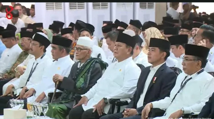 Ketibaan Presiden Prabowo di Muktamar NU, Disambut Kiai