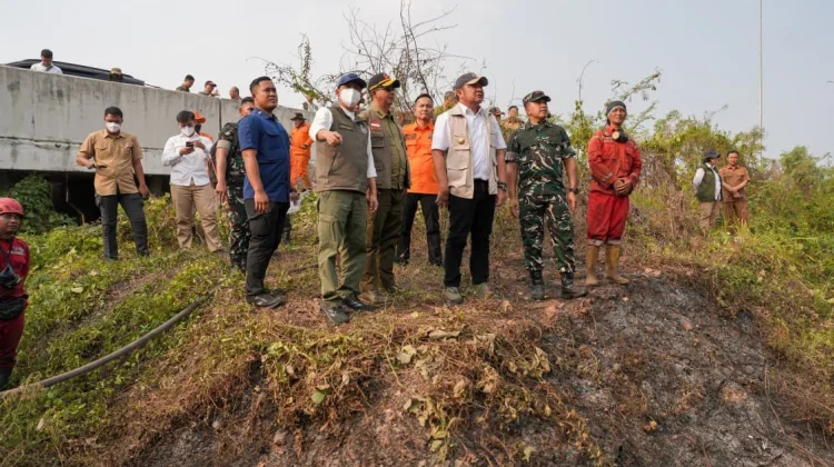 Menhut Tinjau Penanganan Karhutla di Ogan Ilir Sumatra Selatan
