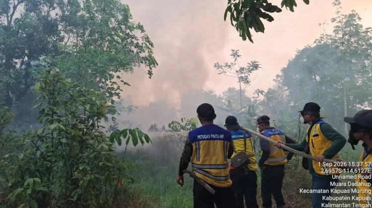Kementerian PU Kerahkan Personel dan Pompa Tangani Karhutla di Kapuas