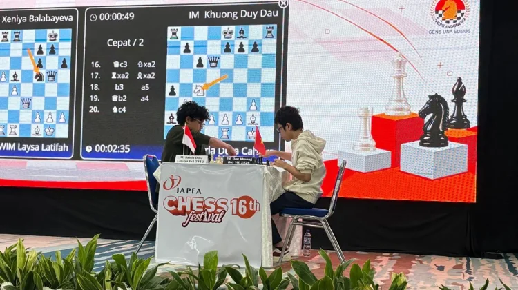 JAPFA Chess Festival 2026: Khuong Dau Unggul, Satria Duta Petik Pengalaman