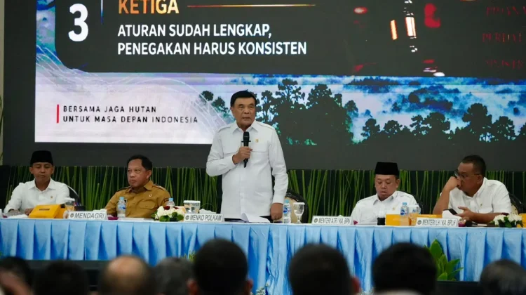 Menko Polkam Ingatkan HGU-PBPH Bertanggung Jawab Cegah Karhutla