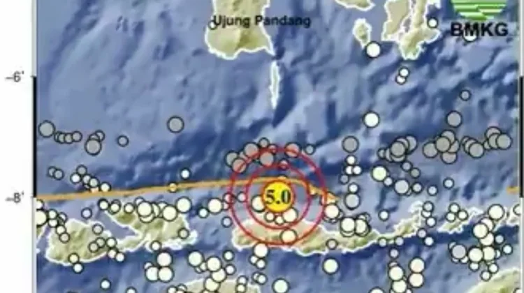 BMKG: Gempa M5 Guncang Manggarai NTT Malam ini