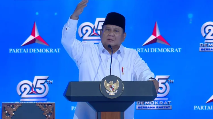 HUT ke-25 PD, Presiden Prabowo: Partai Demokrat tidak Caci-Maki dan Bakar-bakar