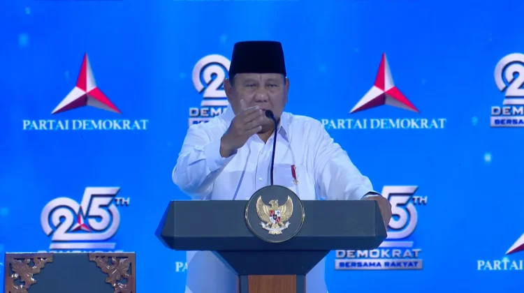 Presiden Prabowo ke Demokrat: Kita Punya Cita-cita dan Prinsip yang Sama
