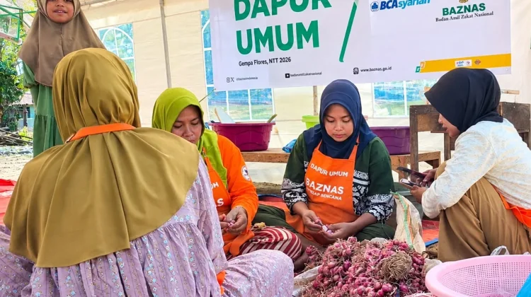 BAZNAS RI dan BCA Syariah Dirikan Dapur Umum untuk 1.405 Penyintas Gempa di NTT