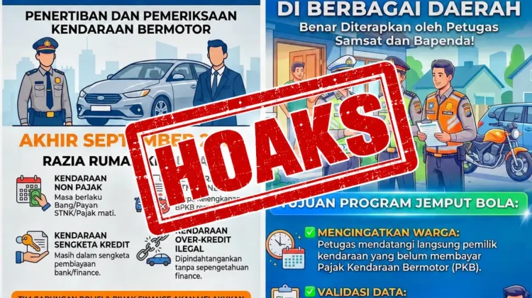 Korlantas Tegaskan Penagihan Pajak Kendaraan ke Rumah Warga adalah Hoaks