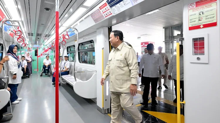 Presiden Prabowo Resmikan LRT Jakarta Rute Kelapa Gading-Manggarai