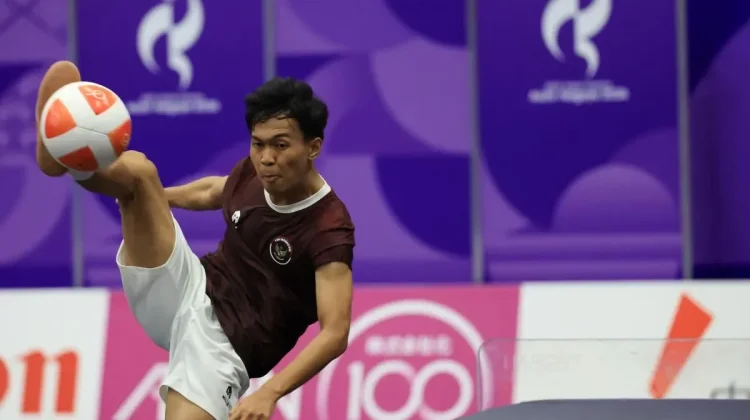 Yoga Ardika Putra dan Uba/La Ode Buka Peluang Teqball Indonesia di Asian Games