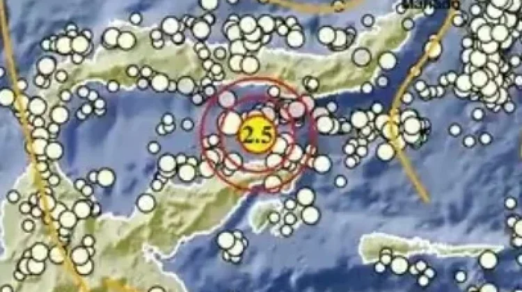Gempa M2,5 Terjadi di 90 Km Selatan Bone Bolango