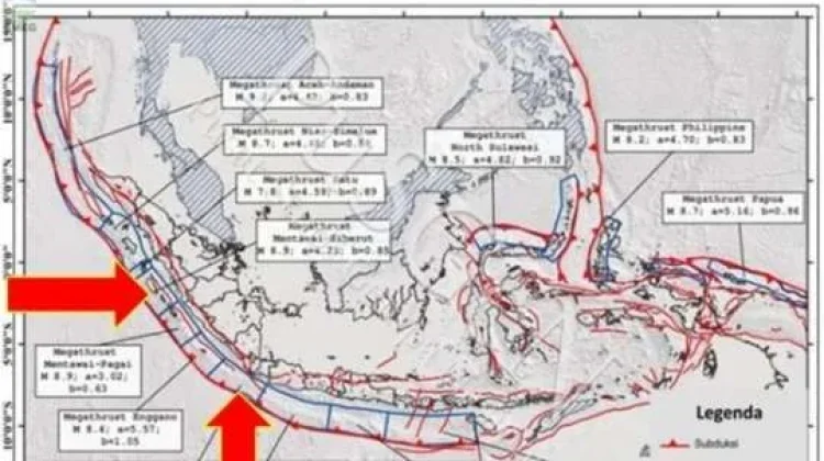 Ahli Kebencanaan: Megathrust Bagian dari Zona Subduksi