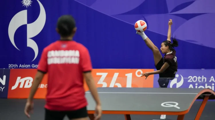 Sumaya Raih Medali Perak Pertama Indonesia dari Teqball di Asian Games 2026