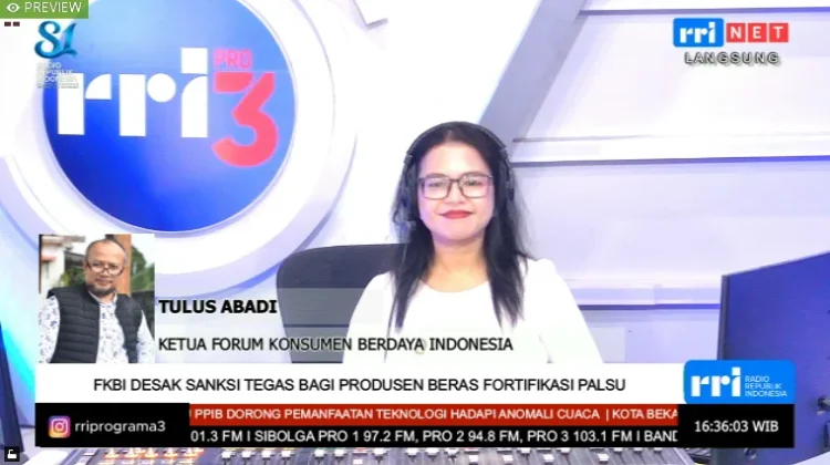 FKBI Soroti 25 Beras Fortifikasi Diduga Langgar Label