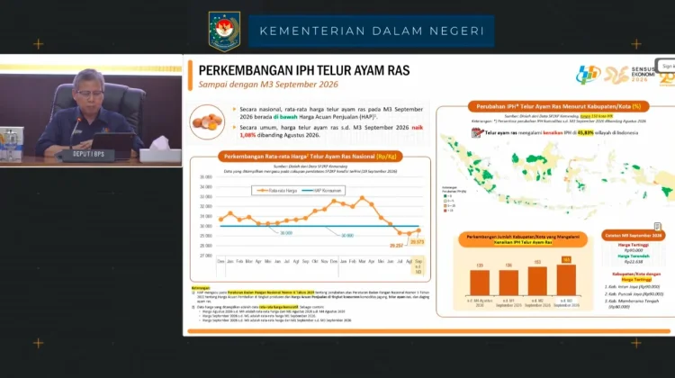 BPS Catat Harga Telur Naik meski di Bawah HAP