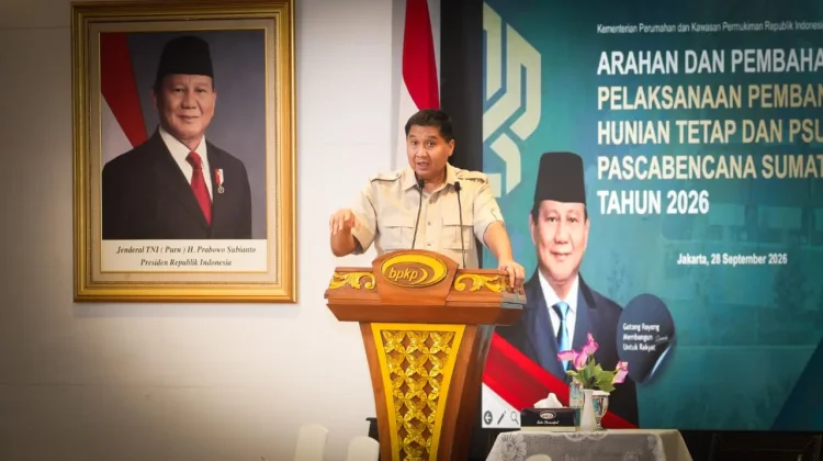 Menteri PKP Targetkan 7.952 Huntap Pascabencana Sumatra Rampung Akhir 2026