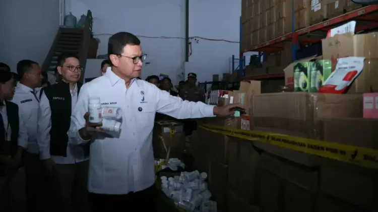 BPOM Bongkar Gudang Produk Ilegal di Tangerang