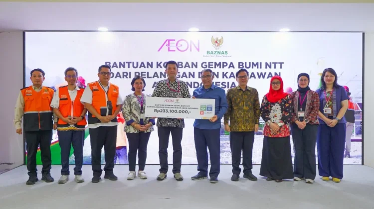 AEON Indonesia Salurkan Bantuan Rp233 Juta melalui BAZNAS untuk Pemulihan NTT