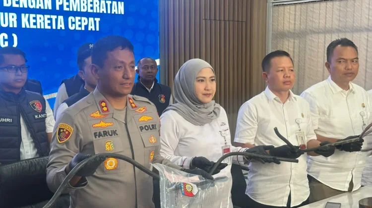 Polres Cimahi Tangkap Enam Pelaku Pencurian Prasarana Whoosh