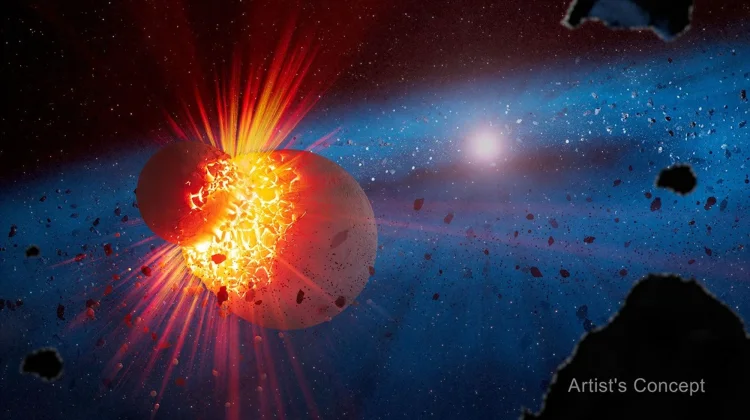 James Webb Ungkap Jejak Tabrakan Dahsyat Pembentuk Planet Muda