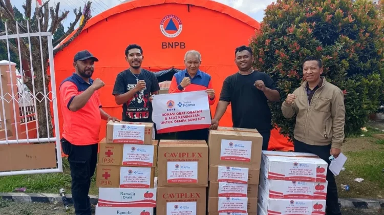 Shopee Farma dan BNPB Salurkan Bantuan Medis Korban Gempa NTT