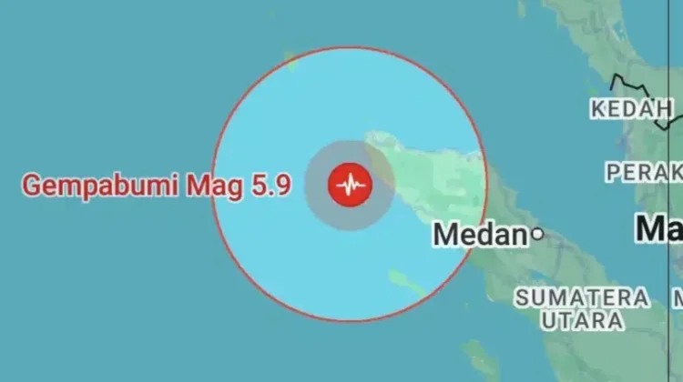 Kabupaten Aceh Jaya Diguncang Gempa Bumi 5,8 Magnitudo Minggu Pagi