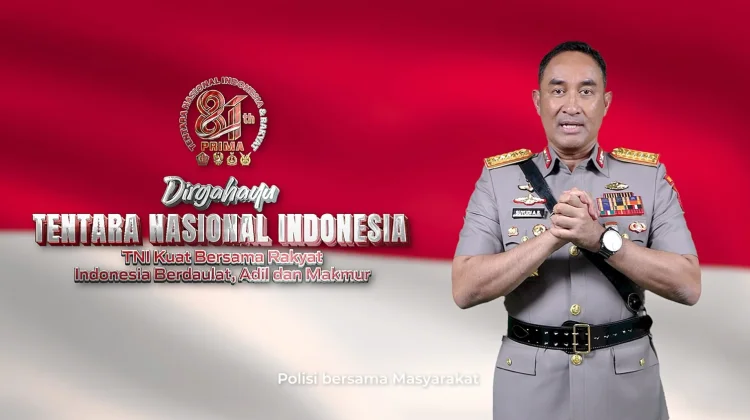 HUT TNI ke-81, Kapolri: Berbeda Seragam, Satu Hati Menjaga Negeri