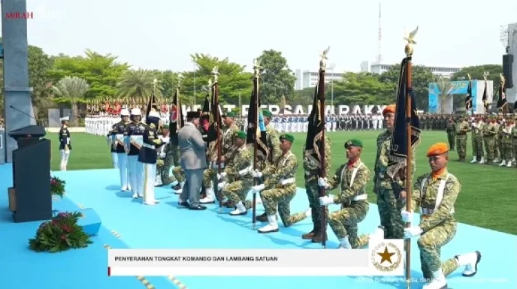 Presiden Prabowo Subianto Resmikan 204 Satuan Baru pada HUT TNI ke-81