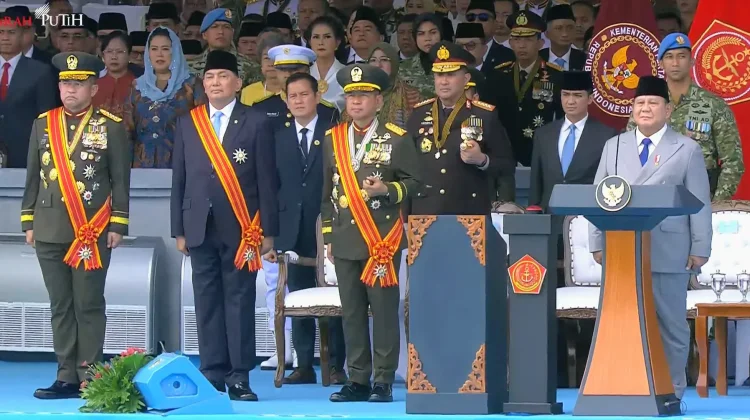 Presiden Prabowo Lantik Enam Pangdam Baru dalam Momentum HUT ke-81 TNI