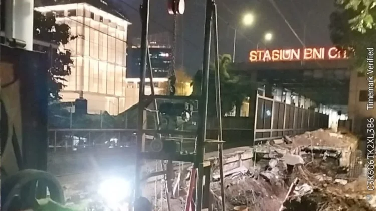Konstruksi Integrasi Stasiun Karet dan Sudirman Baru Terus Berjalan