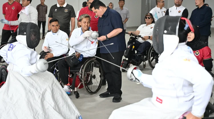 Menpora Erick Thohir Puji Fasilitas Latihan Paralimpiade Karanganyar