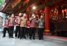 Wapres Tinjau Kesiapan Imlek di Kelenteng Sam Poo Kong Semarang