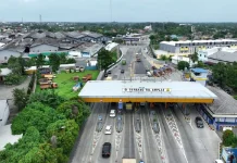 Lonjakan Imlek, Tol Belmera Dipadati Kendaraan