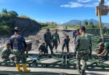 TNI Percepat Pembangunan Jembatan Bailey di Bener Meriah Aceh