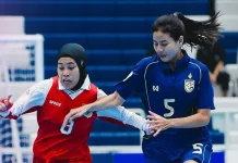 Timnas Futsal Putri Indonesia Takluk 0-3 dari Thailand