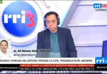 Tergerus Ritel Modern, Jumlah Warung Turun Hingga 2,2 Juta