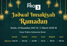 Simak Jadwal Imsak DKI Jakarta, Senin 2 Maret 2026