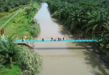Kodim 0208/Asahan Rampungkan Perbaikan Jembatan Perintis di Batu Bara