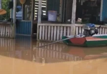 Banjir Sembakung Meluas, Akses Darat Lumpuh