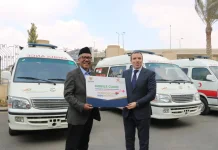 BAZNAS Bersama Dubes RI di Mesir Salurkan 5 Unit Ambulans dari Tempo Scan