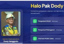 'Halo Pak Dody' jadi Wadah Aduan Publik Kementerian PU