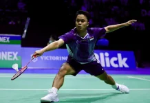 Anthony Sinisuka Ginting menuju 32 Besar Swiss Open 2026