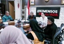 Kemensos–Kemen PPA Bahas Pemulihan Korban Bencana