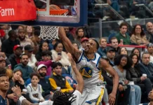 Warriors Tumbangkan Wizards 125-117 di Washington