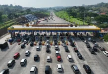 Volume Kendaraan di GT Kalikangkung Naik 53,1 persen sejak Pemberlakuan One Way