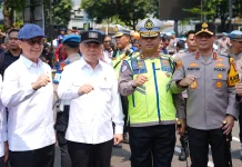 Kakorlantas Dampingi Kapolri Lepas Mudik Gratis, Pastikan Perjalanan Mudik Aman