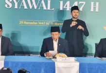 Pemerintah Tetapkan 1 Syawal Jatuh pada 21 Maret 2026