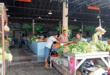 Pasar Higienis Sungailiat Masih Sepi di Hari Kedua Idulfitri