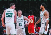 Celtics Tumbangkan Hawks 109-102 di TD Garden